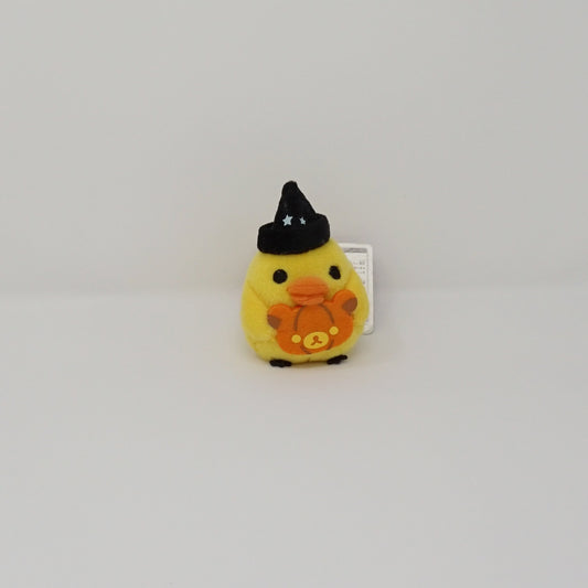 2014 Kiiroitori with Pumpkin and Black Hat (Prize Toy Plush Keychain Rilakkuma - San-X
